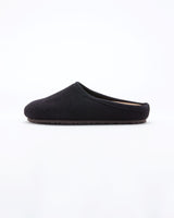 Men's black le clare nebraska wool felt clog shoe