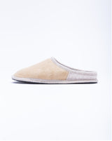 Le clare Women's beige pony hair mule slipper