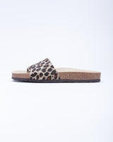 Women's Iris Slide Sandal Leopard Pony Hair