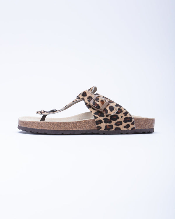 Women's Lilly Thong Sandal Leopard Pony