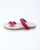 Women's Manu Flower Sandal Violet Pony