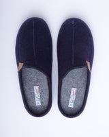 Men's Casies Wool Felt Mule Slipper Navy