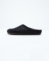 women's black  le clare nebraska Shine sequined wool felt clog shoe