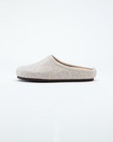 women's beige le clare nebraska wool felt clog shoe