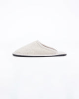 women's beige le clare stella boiled wool hotel house slipper