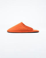 men's orange le clare stella  boiled wool  house slipper