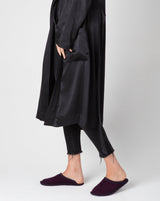 Women's Boiled Wool Stella Slipper Plum