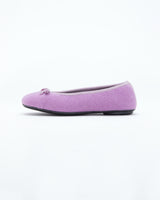 lilac le clare wool ballet flat house slipper