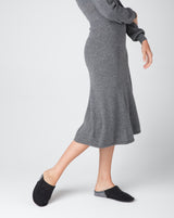Women's Nuvola Bico Wool Slipper Charcoal