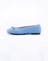 light blue  le clare wool ballet flat house slipper