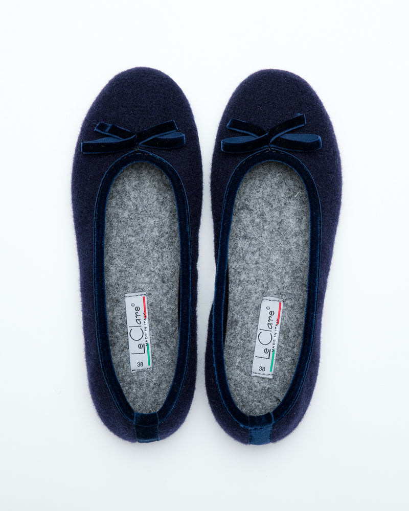 Cinderella Ballet Flat Slipper Navy