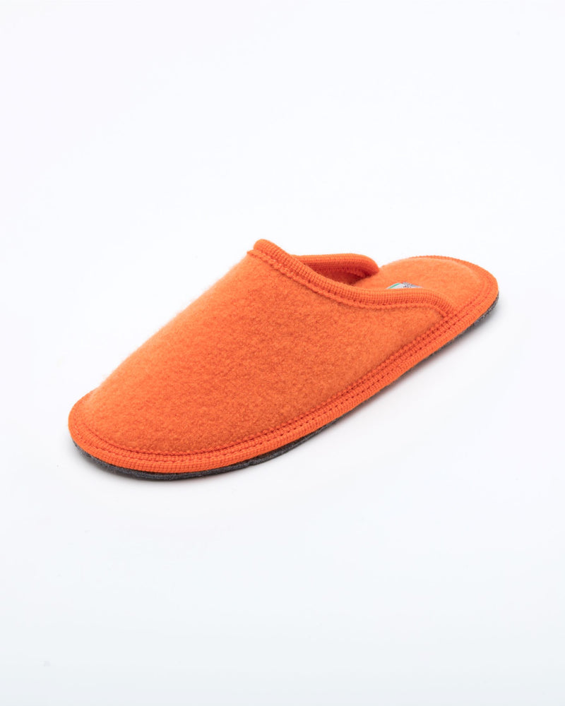 Men's boiled wool slippers orange